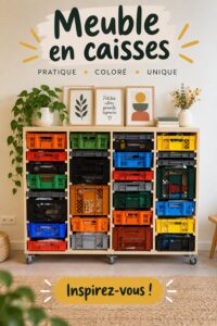 Espace de rangement organisé avec Krattenkast dans une chambre