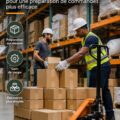 Service de kitting montrant des articles soigneusement emballés pour une logistique fluide.
