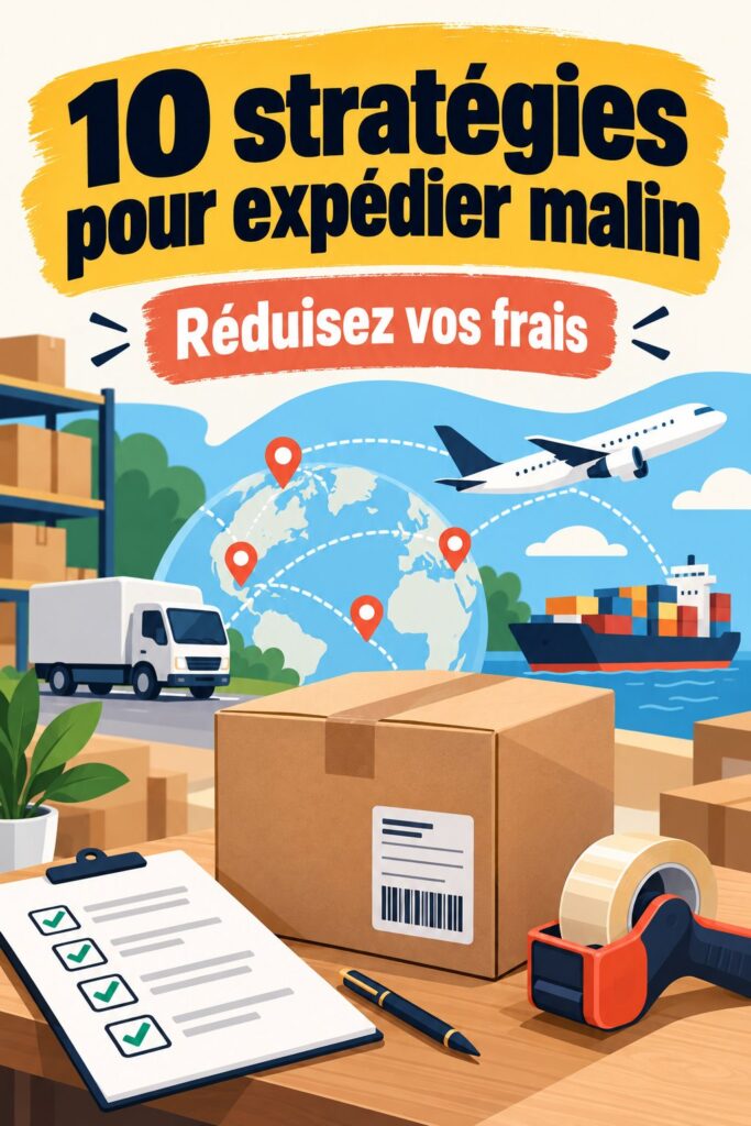 Personne emballant des colis pour expédition, représentant l'optimisation logistique.