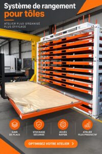Système de rayonnage en métal élégant, idéal pour le rangement dans une cuisine moderne.