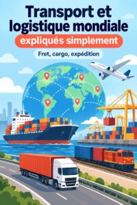 Diagramme illustrant le transport multimodal avec différents moyens de transport