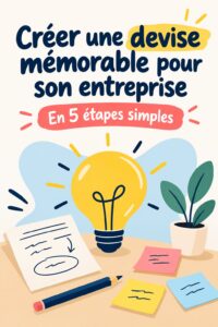Femme réfléchissant à un slogan accrocheur pour son entreprise