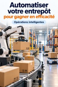 Entrepôt moderne automatisé avec des solutions logistiques avancées