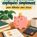 Une femme souriante devant un ordinateur avec des graphiques financiers sur l'écran, symbolisant la gestion des finances personnelles.