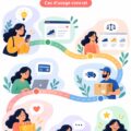 Carte illustrant le parcours client pour optimiser les interactions commerciales