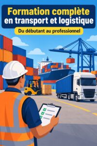 Femme s'instruisant sur la logistique et le transport avec un ordinateur