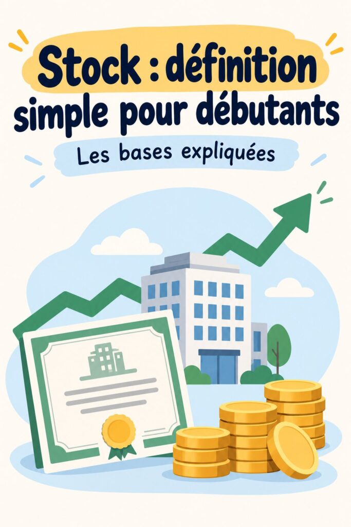 Une illustration simple expliquant le concept de stock en logistique.