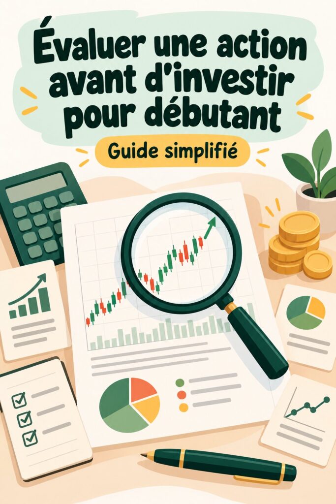 Femme analysant des graphiques financiers sur un ordinateur pour évaluer une action avant d'investir.