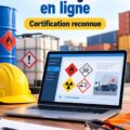 Illustration de professionnels en formation HazMat sur la sécurité et les réglementations