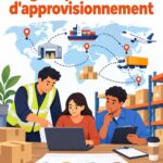 Femme consultant un ordinateur sur un cours de logistique.