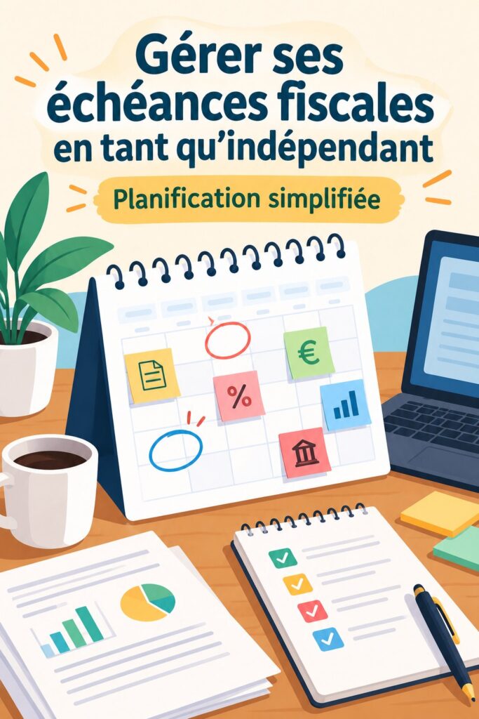 Calendrier fiscal pour indépendants avec des rappels utiles pour gérer les échéances