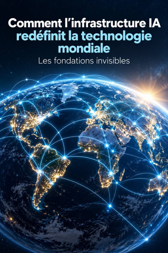 Image représentant une scène technologique avec des éléments d'IA intégrés.