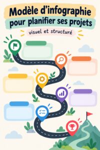 Modèle d'infographie logistique visuellement attrayant pour la clarté des projets