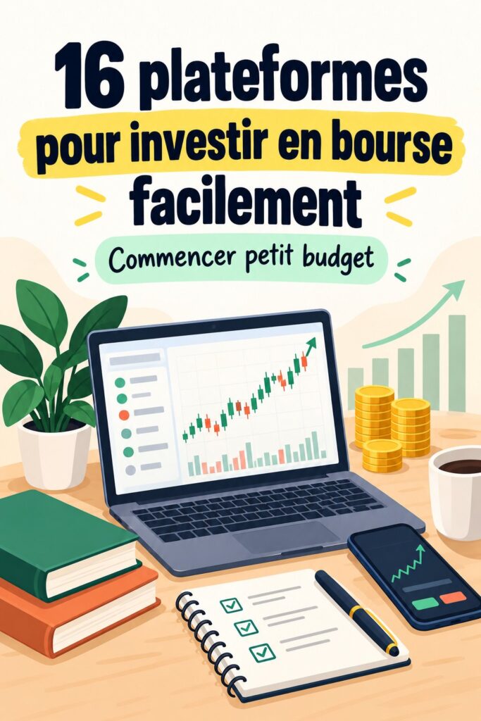 Presentation de 16 plateformes d'investissement boursier facile à utiliser