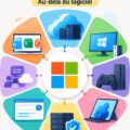 Illustration des différentes sources de revenus de Microsoft.