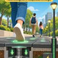 Route innovante qui utilise l'énergie des pas pour produire de l'électricité.