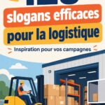 Un collage de slogans créatifs pour des entreprises logistiques.