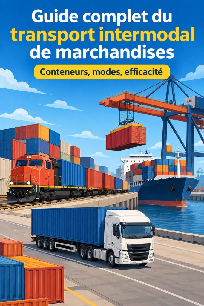 Femme examinant des documents de logistique pour le transport intermodal de marchandises